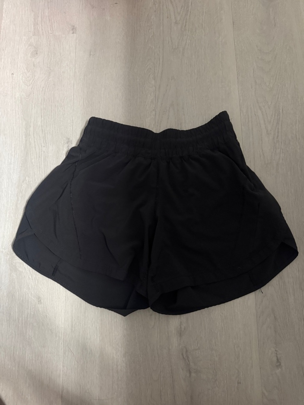 lululemon athletica Black Running Shorts with Elastic Waistband